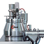 Glatt vertical granulator with conical working vessel